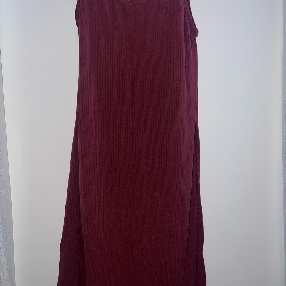 Burgundy Sleeveless Dress